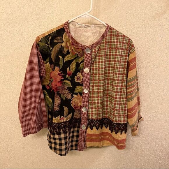 Par Excellence BoHo Jacket Long Sleeve Size Medium - Picture 1 of 5
